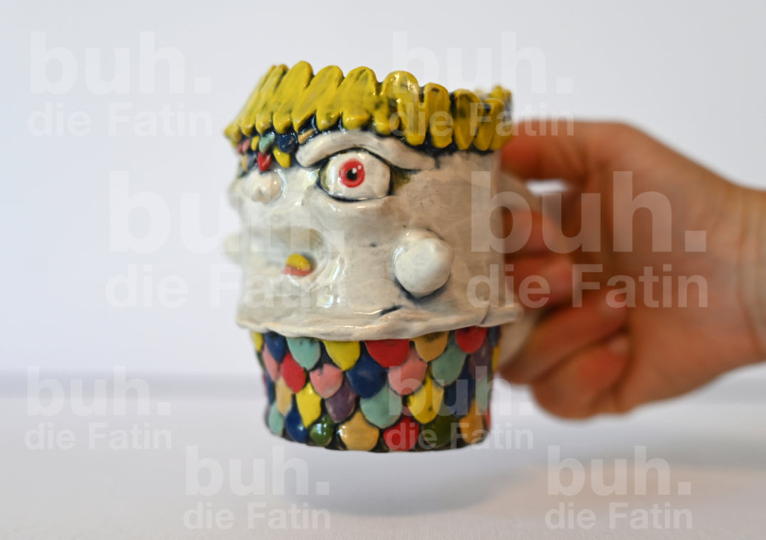 Monstertasse - handgefertigtes Unikat mit Charakter - 230 ml