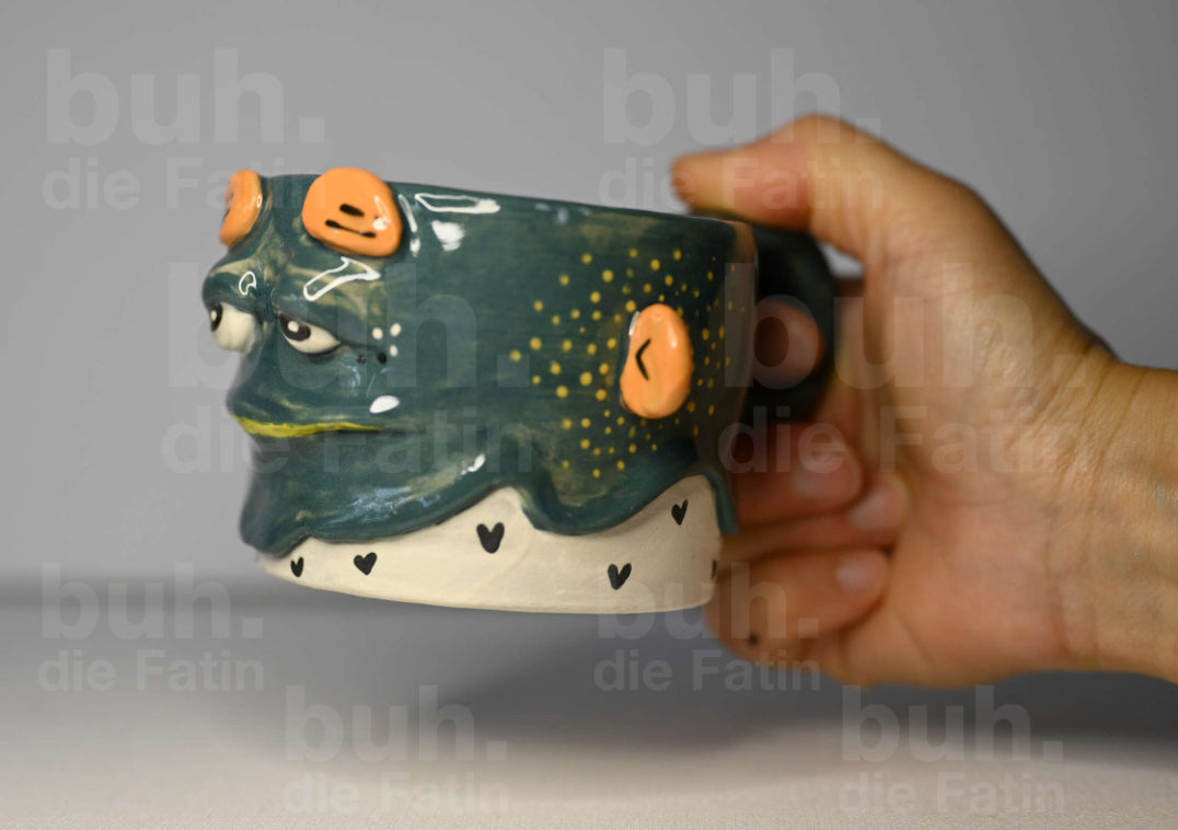 Monstertasse - handgefertigtes Unikat mit Charakter - 200 ml