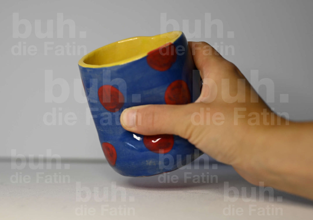 Seetasse - Becher mit Punkten - 300ml