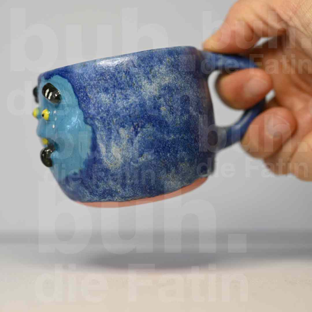 Charakter Monstertasse für Liebhaber - handgefertigtes Unikat mit Charakter - 150ml