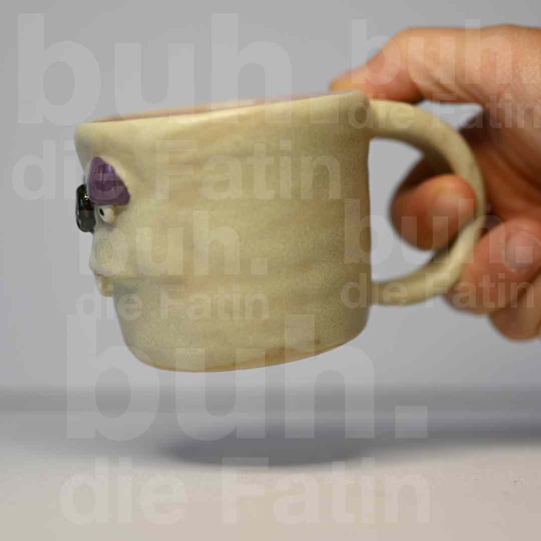 Charakter Monstertasse für Liebhaber - handgefertigtes Unikat mit Charakter - 130ml