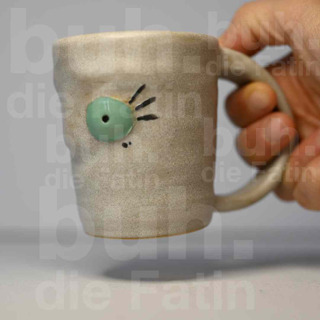 Charakter Monstertasse für Liebhaber - handgefertigtes Unikat mit Charakter - 150ml