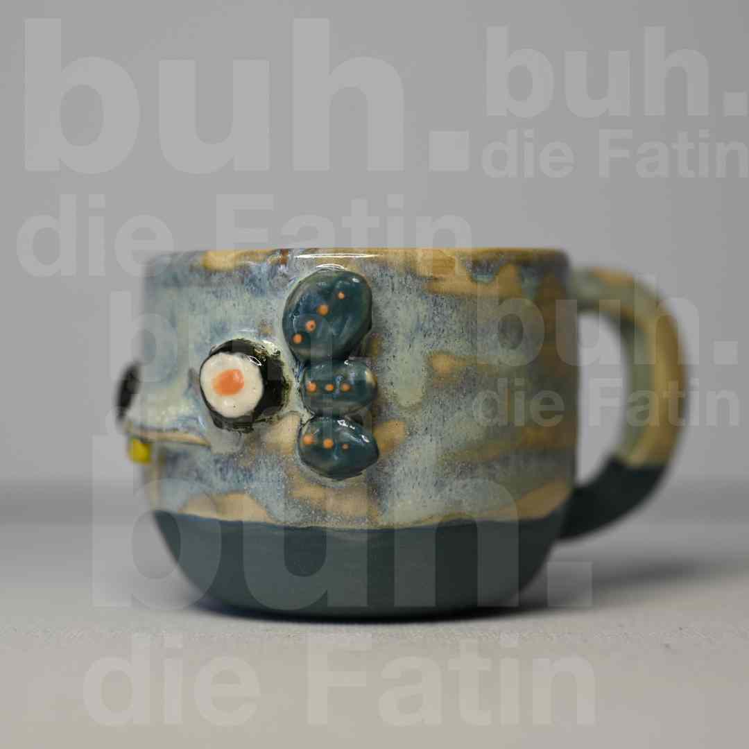 Charakter Monstertasse für Liebhaber - handgefertigtes Unikat mit Charakter - 150ml