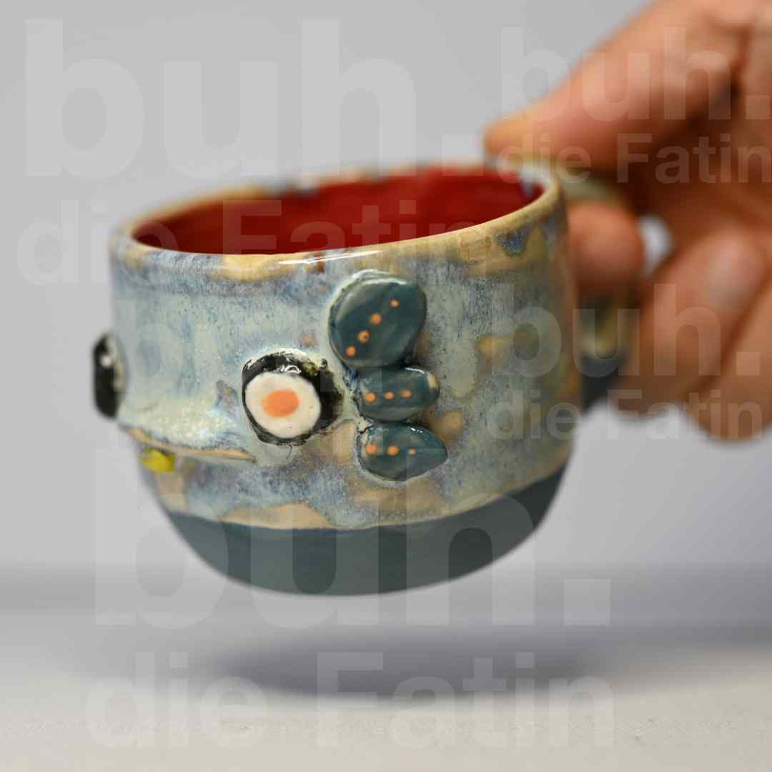 Charakter Monstertasse für Liebhaber - handgefertigtes Unikat mit Charakter - 150ml