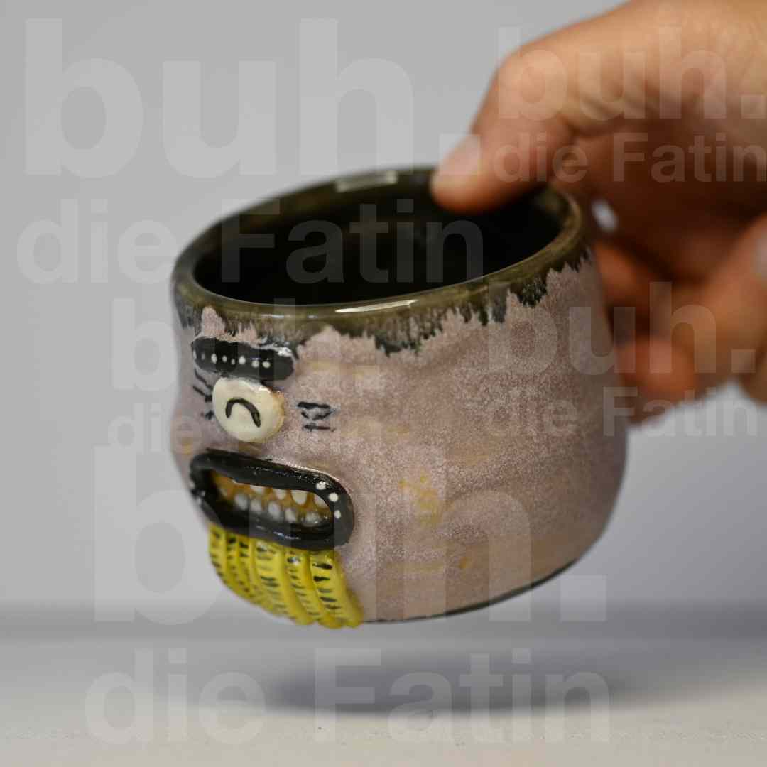 Charakter Monstertasse für Liebhaber - handgefertigtes Unikat mit Charakter - 150ml