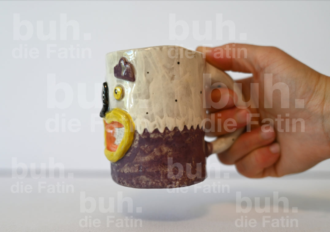 Monstertasse - handgefertigtes Unikat mit Charakter - 180 ml