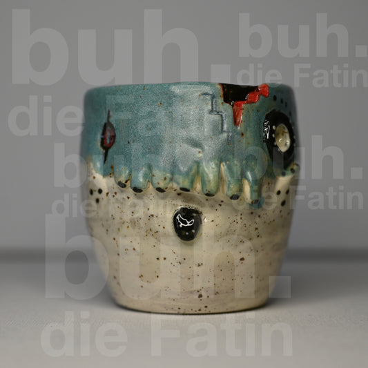 Charakter Monstertasse für Liebhaber - handgefertigtes Unikat mit Charakter
